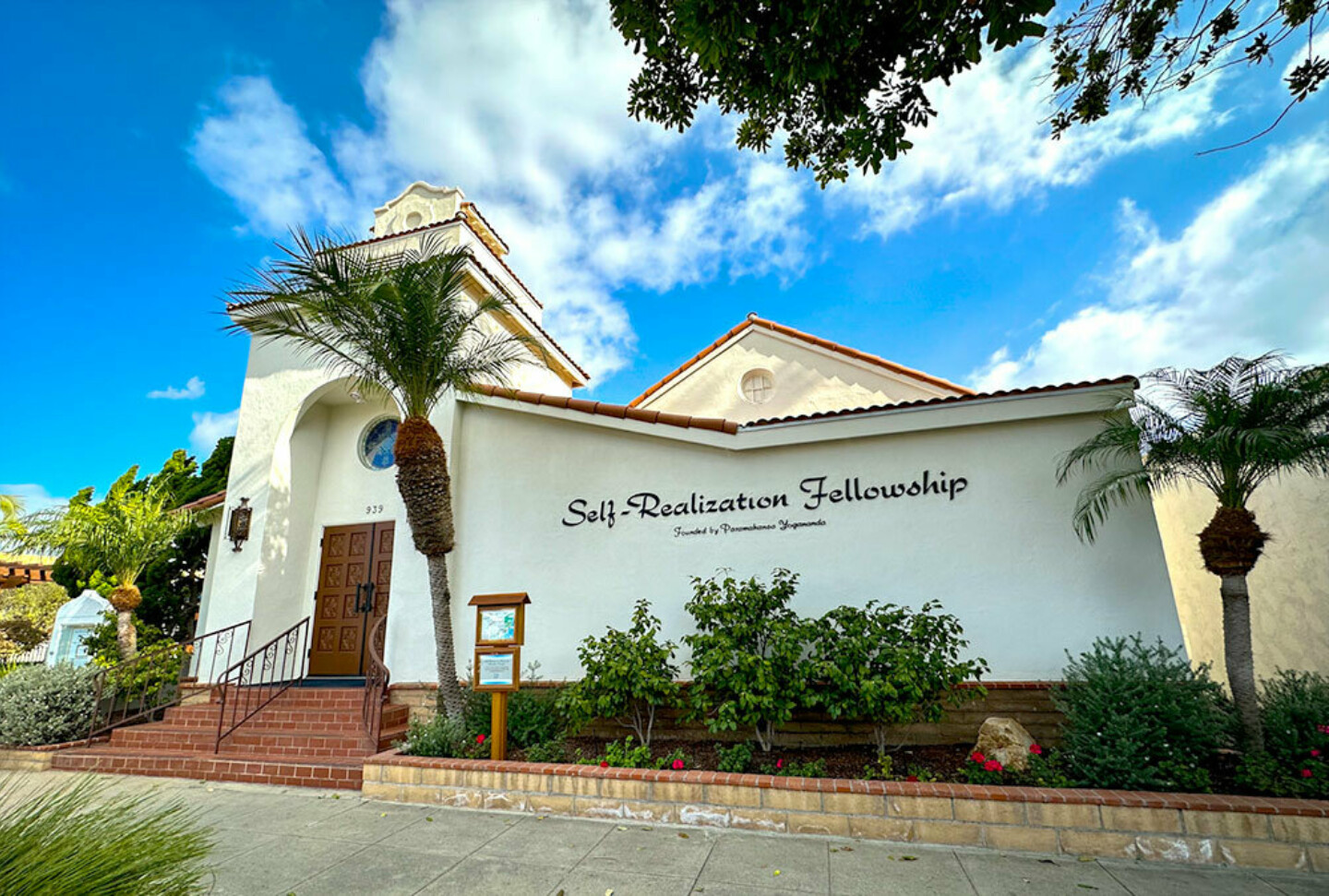Exterior view of Self-Realization Fellowship temple