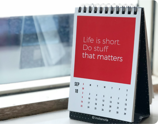 Monthly calendar