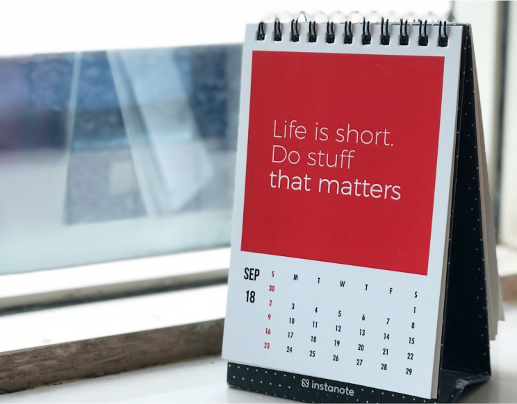 Monthly calendar